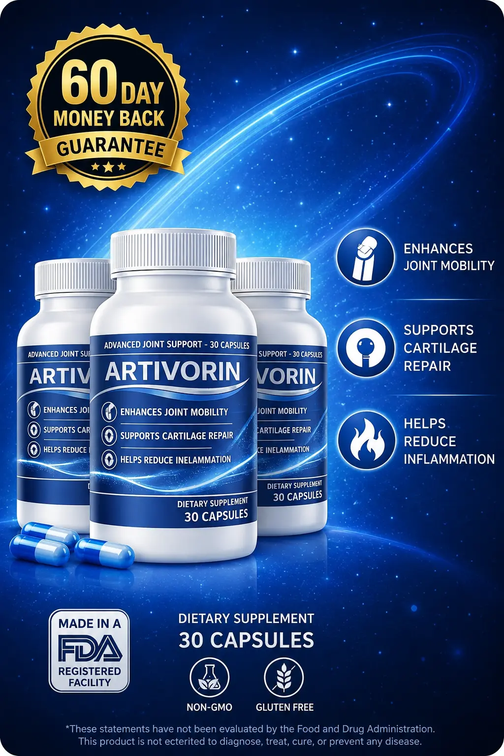 Artivorin Daily Joint Support Supplement
